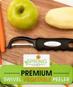 Alternative view of Spring Chef Premium Swivel Vegetable Peeler, Black 1