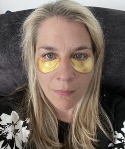 DERMORA Golden Glow Under Eye Patches (20 Pairs Eye Gels) - Rejuvenating Treatment for Dark Circles, Puffy Eyes, Refreshing, Revitalizing, Travel, Wrinkles 20 Count (Pack of 1) 30 81J7wV0S8 L