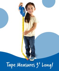 Learning Resources Pretend Play 3" Long Tape Measure - Ages 3+ Kids Measuring Tape, Measuring Tape Retractable, Educational Toys for Kids Tape Measure, 3 Feet 27 81J8EM6bF2L