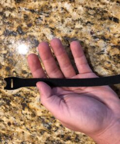 VELCRO Brand ONE-WRAP Cable Ties | 25Pk | 8 x 1/2" Black Cord Organization Straps | Thin Pre-Cut Design | Wire Management for Organizing Home, Office and Data Centers 48 81J8rndk7eL