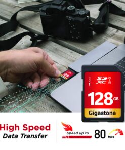 Gigastone SDXC Memory Card 128GB (2 Pack) Premium Series 80MB/s Speed Compatible with Photos, Videos, Music, Camcorder, Camera, PC, U1 UHS-I Class 10 for UHD Video, with 2 Mini Case 2 x 128GB Cards 15 81JBGfitatL