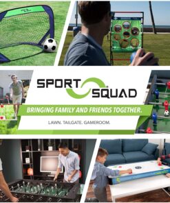 JOOLA HIT MIT Adjustable Height Portable Badminton Net Set - Competition Multi Sport Indoor or Outdoor Net for Playing Pickleball, Kids Volleyball, Soccer Tennis, Lawn Tennis - Easy and Fast Assembly 10 FT 19 81JDdJehL