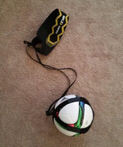SKLZ Star-Kick Hands-Free Adjustable Solo Soccer Trainer - Fits Ball Sizes 3, 4, and 5 Black 32 81JECaaA97L