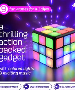 Alternative view of Rechargeable Game Activity Cube - 9 Fun Brain & Memory Games - Cool Toys for Boys and Girls - Christmas/Birthday Gifts for Ages 6-12+ Year Old Kids Tweens & Teens - Best Boy & Girl Toy Gift Ideas