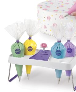 Wilton Decorating Bag Stand - Organize Icing Bags for Easy Reach and Quick Treat Decorating, Holds Flower Nails to Dry Buttercream Flowers, 6-Cavity 23 81JF3QIyfJL