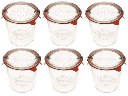 Weck 742 Mold Jar - .5 Liter, Set of 6