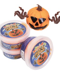 Kangaroo DIY Halloween Pumpkin Decorations for Home – Fun Halloween Crafts for Kids – Moldable Squishy Halloween Toys – Cute Mini Build Your Own Jack O Lanterns for Décor Favors - 3-Piece Pack 10 81JGfBigYtL