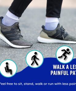 Bitly Plantar Fasciitis Compression Socks for Women & Men - Best Ankle Compression Sleeve, Nano Brace for Everyday Use - Provides Arch Support & Heel Pain Relief (White, Small) White 1 17 81JGu7rGNXL 4