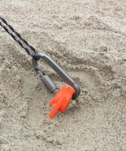 Orange Screw: The Ultimate Ground Anchor | Small 4 Pack Tent Stakes | Made in USA Orange 33 81JHkPvJBLL