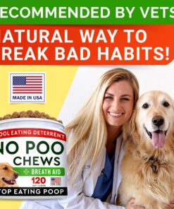 STRELLALAB No Poo Treats for Dogs - Coprophagia Stool Eating Deterrent - No Poop Eating for Dogs - Digestive Enzymes - Gut Health & Immune Support - Stop Eating Poop - Bacon Flavor 240 Chews 240 Ct (2pack) 13 81JI6UWtG9L