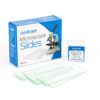 AmScope BS-50P-100S-22 Pre-Cleaned Blank Ground Edge Glass Microscope Slides and 100pc Pre-Cleaned Square Glass Cover Slips Coverslips 15 81JISs6PpUL