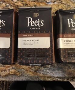 Peet's Coffee French Roast, Dark Roast Ground Coffee, 20 oz French Roast (Ground) 1.25 Pound (Pack of 1) 14 81JIlKvVNwL