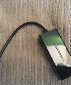 UGREEN Ethernet Adapter USB to 10 100 Mbps Network Adapter RJ45 Wired LAN Adapter for Laptop PC Compatible with Nintendo Switch Wii Wii U MacBook Chromebook Surface Windows macOS Linux (Black) Black 51 81JMLBEtIcL