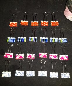 Panda SUPERSTORE Lovely Cute Printing Style Metal Binder Clips/Paper Clips/Clamps(1 Box 24 Sets) 17 81JN6gDJeZL