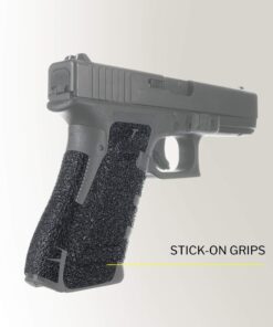 TALON Grips Adhesive Pistol Grip Compatible with Glock 17, 19X, 22, 24, 31, 34, 35, 37 - Made in The USA Previous Generation Rubber-Black 47 81JNf59cbGL