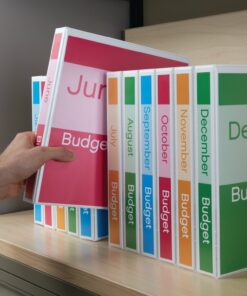 Wilson Jones 3 Inch 3 Ring Binder, Basic Round Ring View Binder, White (W362-49W) 1 Binder 16 81JNwI JoL