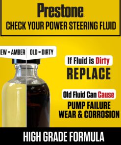 Prestone AS263 Power Steering Fluid with Stop Leak - 32 oz. Pack of 1 32 oz. 11 81JP8GoGLVL
