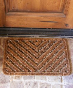 Rubber-Cal 10-100-514 Herringbone Outdoor Scraper Door Mat, 18 by 30-Inch, Brown 19 81JQh4DBtOL