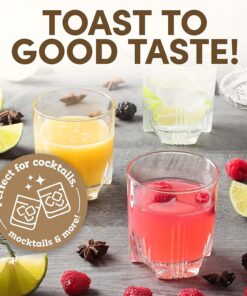 Bormioli Rocco Selecta Collection Whiskey Gift Set – Sophisticated Etched 33.75oz Decanter & 6 9.5oz Glass Tumblers With Starburst Detailing – For Whiskey, Bourbon, Scotch & Liquor 7 Piece Set Standard Packaging 31 81JRS51WalL