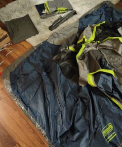 Coleman Sundome Camping Tent, 2/3/4/6 Person Dome Tent with Snag-Free Poles for Easy Setup in Under 10 Mins, Included Rainfly Blocks Wind & Rain, Tent for Camping, Festivals, Backyard, Sleepovers Navy Blue 2 Person 54 81JRVHzX8L