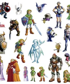 RoomMates RMK2780SCS Nintendo Zelda: Ocarina Of Time 3D Peel and Stick Wall Decals Zelda 3D Decals 23 81JTDcIJemL