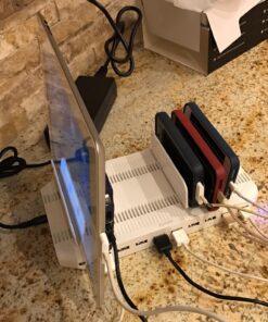 Alxum iPad Charging Station for Multiple Devices, 96W 10 Port Cell Phone Charging Station Organizer,USB Fast Charger Dock Compatible w iPad/iPhone/Android/Kindle/Fire/Kindle Tablet, UL Certified,White 68 81JTpKAp qL