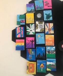 SL crafts Mini Stretched Canvas 3.5"X2.75" (1 Pack of 12 Mini Canvases) 39 81JVPphsRbL