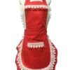 Hyzrz Lovely Home Work Adjustable Apron Shop Cake Kitchen Cooking Aprons for Women Girls with Pocket for Gift,Red Red 38 81JWePzckL