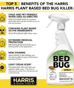 Harris Green Label Bed Bug Killer, Fast Acting 20oz Spray 20 fl. oz. 9 81JXwNovFL