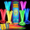 Glow Sticks Bulk Party Favors 100pk - 8" Glow in the Dark Party Supplies, Light Sticks for Neon Party Glow Necklaces and Bracelets for Kids or Adults 100 Pack 45 81JYNlch58L