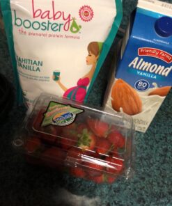 Baby Booster Tahitian Vanilla Prenatal Vitamin Supplement and Protein Shake, Caffeine Free, All Natural, Vegetarian DHA, High Protein, Methyl Folate, B Vitamins, Great for Morning Sickness, 1 lb 23 81JZE8xPFHL