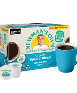 Newman's Own Special Blend Coffee, Medium Roast Coffee K-Cup Portion Pack for Keurig K-Cup Brewers (Pack of 80, net wt. 32.1 oz.) 80 Count (Pack of 1) 19 81JZrjE3bVL