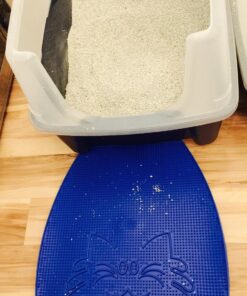 Van Ness Pets Trackless Cat Litter Mat Traps Litter from Box, Waterproof, White 9 81JaVSpw3zL