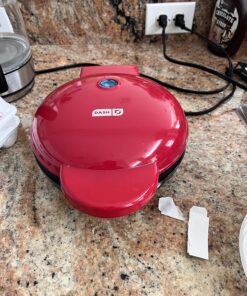 DASH 8” Express Electric Round Griddle for for Pancakes, Cookies, Burgers, Quesadillas, Eggs & other on the go Breakfast, Lunch & Snacks - Red 37 81Jb7HeUL