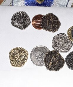 Beverly Oaks Metal Pirate Coins - Gold and Silver Spanish Doubloon Replicas - Fantasy Metal Coin Pirate Treasure (100) 100 75 81JcjPGni4L