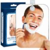 The Shave Well Company Deluxe Anti-Fog Shaving Mirror | Fogless Bathroom Shower Mirror with Handheld Option for Men and Women | Hanging Shower Mirror Includes Long-Lasting Removable Adhesive Hook 16 81JdcTF7aQS