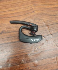 Poly Voyager 5200 Wireless Headset (Plantronics) - Single-Ear Bluetooth Headset w/Noise-Canceling Mic - Ergonomic Design - Voice Controls - Lightweight - Connect to Mobile/Tablet via Bluetooth 36 81JfCXoUFjL