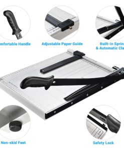 Yescom Paper Cutter Guillotine Trimmer 15" Cut Length 12 Sheet Photo Cardstock Cutting Machine B4-15 Inch 15 81JgYSbF96L