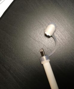 MoKo Pencil Cap Holder Fit Apple Pencil 1st Generation, USB Cable Tether and Pencil Cap, Fit New iPad 10th Generation 2022, iPad 9th/8th/7th/6th Gen, iPad Mini 5,White White 33 81JhDpRoeJL