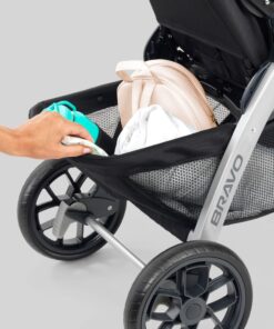 Chicco Bravo 3-in-1 Trio Travel System, Quick-Fold Stroller with KeyFit 30 Infant Car Seat and base | Camden/Black 32 81JhJaZPktL