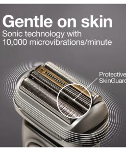 Braun Series 9 9330s Rechargeable Wet & Dry Men's Electric Shaver, Battery Powered 9330s Shaver 42 81JhQWSFusL