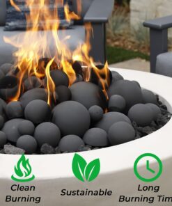 MoonSoll Gel Fuel Cans for Fire Bowl and Fireplace (6 x 13oz) Indoor/Outdoor use Fire Pit Tabletop, Gel Fuel Cans for Portable Fire Pit (6 Pack 368gr) 6 Pack (13 oz. / 368 gr) 13 81Jk ocvtL