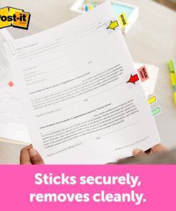 Post-it Flags, Sign Here, 200/High Volume Desk Grip Dispenser, 1 in Wide, Yellow (680-HVSH) 200 Flags Post-it 11 81JkhFo0xL