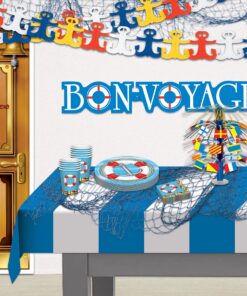 Beistle Blue Cotton String Novelty Nautical Decorative Fish Netting Under The Sea Luau Party Supplies, 4' x 12' 24 81Jkz8oCJnL