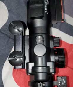 CVLIFE 4x32 Tactical Rifle Scope Red & Green &Blue Illuminated Reticle Scope with Fiber Optic Sight 51 81Jn rtO3HL