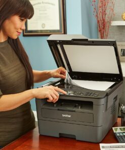 Brother MFC-L2690DW Monochrome Laser All-in-One Printer, Print Scan Copy Fax, Auto 2-Sided Printing, Wireless Connectivity, 26ppm, 250-sheet, Compatible with Alexa, Bundle with JAWFOAL Printer Cable 13 81Jn37En8qL 1