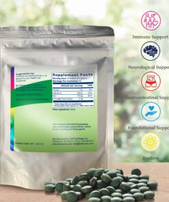 Alternative view of BioPure Chlorella Pyrenoidosa – 100% Organic, Cracked-Cell Wall, Nutraceutical Superfood Packed with Proteins, Vitamins, Minerals & Amino Acids that Supports Metabolism, Detox & Immunity – 400 Tablets 400 Count (Pack of 1)