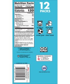 Kellogg's SCOOBY-DOO, Baked Graham Cracker Sticks, Lunch Snacks, Snack Crackers, Cinnamon, 12oz Box (12 Pouches) 1 Ounce (Pack of 12) 21 81JnRwMYL