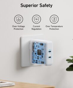 Mac Book Pro Charger, Anker 100W Fast Charger, 2 Port Power Adapter - Compatible With USB C Devices Including MacBook Pro/Air, iPad Pro, iPhone 15/Pro/Pro Max, Google Pixelbook (Cable Not Included) 25 81Jnz8Qy4iL