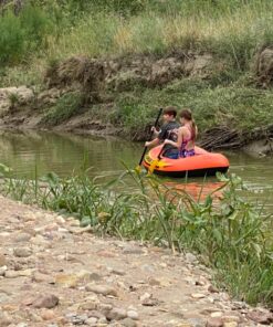 INTEX Explorer Inflatable Boat Series: Dual Air Chambers – Welded Oar Locks – Grab Handles – Bow Rope – Sporty Design Explorer 200 28 81JobVIHwoL